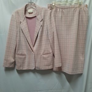 VTG 70's Devon (union tag) Plaid Blazer & Skirt
